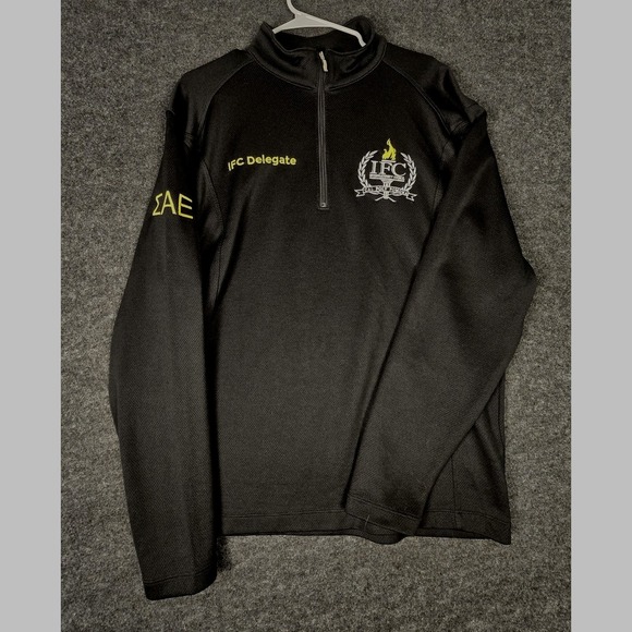 Nike Golf Other - Nike Golf Cal Poly IFC Delegate Quarter Zip Pullover Black Mens Size L